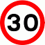 Road Signs | Speed Limit Signs | Maximum Speed 30mph