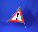 Portable Road Works Signs | One Piece Tripod Signs | Other danger ahead