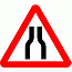 Road Signs | triangular warning signs | Road Narrows Ahead