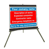 Portable Road Works Signs | Roll Up Tripod Signs | Roll up apology board