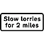 Road Signs | Supplementary Plates | Slow lorries