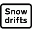 Road Signs | Supplementary Plates | Snow drifts
