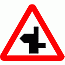 Road Signs | triangular warning signs | Staggered Junction Ahead 2