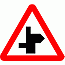 Road Signs | triangular warning signs | Staggered Junction Ahead 3