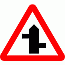 Road Signs | triangular warning signs | Staggered Junction Ahead 4