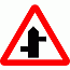 Road Signs | triangular warning signs | Staggered Junction Ahead