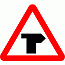 Road Signs | triangular warning signs | T junction Ahead 2