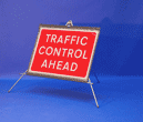 Portable Road Works Signs | One Piece Tripod Signs | Traffic Control Ahead