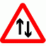 Road Signs | triangular warning signs | Two-way traffic