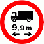 Road Signs | Width or Height Restriction | Vehicle length