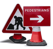 Portable Road Works Signs | Road Cone Signs