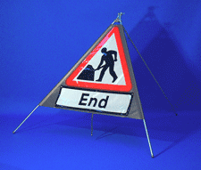 Portable Road Works Signs | One Piece Tripod Signs